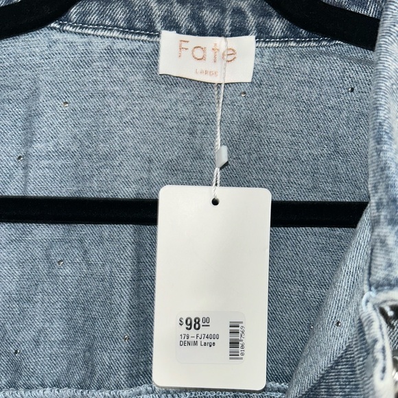 Impeccable Pig Sparkle Jean Jacket NWT - Picture 2 of 3